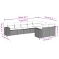 vidaXL 9-tlg. Garten-Sofagarnitur mit Kissen Braun Poly Rattan vidaXL 9-tlg. Garten-Sofagarnitur mit Kissen Braun Poly Rattan