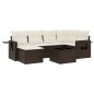 vidaXL 7-tlg. Garten-Sofagarnitur mit Kissen Braun Poly Rattan vidaXL 7-tlg. Garten-Sofagarnitur mit Kissen Braun Poly Rattan