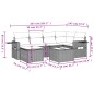 vidaXL 7-tlg. Garten-Sofagarnitur mit Kissen Braun Poly Rattan vidaXL 7-tlg. Garten-Sofagarnitur mit Kissen Braun Poly Rattan