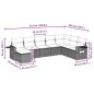 vidaXL 8-tlg. Garten-Sofagarnitur mit Kissen Hellgrau Poly Rattan vidaXL 8-tlg. Garten-Sofagarnitur mit Kissen Hellgrau Poly Rattan