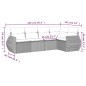 vidaXL 5-tlg. Garten-Sofagarnitur mit Kissen Hellgrau Poly Rattan vidaXL 5-tlg. Garten-Sofagarnitur mit Kissen Hellgrau Poly Rattan