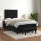 vidaXL Boxspringbett mit Matratze Schwarz 120x190 cm Samt vidaXL Boxspringbett mit Matratze Schwarz 120x190 cm Samt
