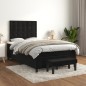 vidaXL Boxspringbett mit Matratze Schwarz 120x190 cm Samt vidaXL Boxspringbett mit Matratze Schwarz 120x190 cm Samt