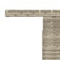 vidaXL Gartentisch mit Glasplatte Hellgrau 100x55x73 cm Poly Rattan vidaXL Gartentisch mit Glasplatte Hellgrau 100x55x73 cm Poly Rattan