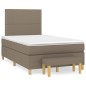 vidaXL Boxspringbett mit Matratze Taupe 120x190 cm Stoff vidaXL Boxspringbett mit Matratze Taupe 120x190 cm Stoff