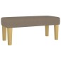 vidaXL Boxspringbett mit Matratze Taupe 120x190 cm Stoff vidaXL Boxspringbett mit Matratze Taupe 120x190 cm Stoff