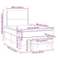 vidaXL Boxspringbett mit Matratze Taupe 120x190 cm Stoff vidaXL Boxspringbett mit Matratze Taupe 120x190 cm Stoff