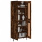 Highboard Räuchereiche 69,5x34x180 cm Holzwerkstoff Highboard Räuchereiche 69,5x34x180 cm Holzwerkstoff