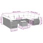 vidaXL 10-tlg. Garten-Sofagarnitur mit Kissen Hellgrau Poly Rattan vidaXL 10-tlg. Garten-Sofagarnitur mit Kissen Hellgrau Poly Rattan