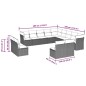 vidaXL 13-tlg. Garten-Sofagarnitur mit Kissen Hellgrau Poly Rattan vidaXL 13-tlg. Garten-Sofagarnitur mit Kissen Hellgrau Poly Rattan