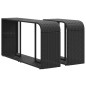 vidaXL 10-tlg. Garten-Sofagarnitur mit Kissen Braun Poly Rattan vidaXL 10-tlg. Garten-Sofagarnitur mit Kissen Braun Poly Rattan