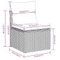 vidaXL 8-tlg. Garten-Sofagarnitur mit Kissen Hellgrau Poly Rattan vidaXL 8-tlg. Garten-Sofagarnitur mit Kissen Hellgrau Poly Rattan