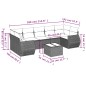 vidaXL 8-tlg. Garten-Sofagarnitur mit Kissen Braun Poly Rattan vidaXL 8-tlg. Garten-Sofagarnitur mit Kissen Braun Poly Rattan