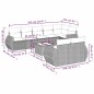 vidaXL 9-tlg. Garten-Sofagarnitur mit Kissen Hellgrau Poly Rattan vidaXL 9-tlg. Garten-Sofagarnitur mit Kissen Hellgrau Poly Rattan