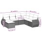 vidaXL 7-tlg. Garten-Sofagarnitur mit Kissen Hellgrau Poly Rattan vidaXL 7-tlg. Garten-Sofagarnitur mit Kissen Hellgrau Poly Rattan
