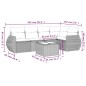 vidaXL 6-tlg. Garten-Sofagarnitur mit Kissen Hellgrau Poly Rattan vidaXL 6-tlg. Garten-Sofagarnitur mit Kissen Hellgrau Poly Rattan