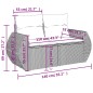 vidaXL 6-tlg. Garten-Sofagarnitur mit Kissen Hellgrau Poly Rattan vidaXL 6-tlg. Garten-Sofagarnitur mit Kissen Hellgrau Poly Rattan