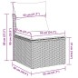 vidaXL 7-tlg. Garten-Sofagarnitur mit Kissen Hellgrau Poly Rattan vidaXL 7-tlg. Garten-Sofagarnitur mit Kissen Hellgrau Poly Rattan