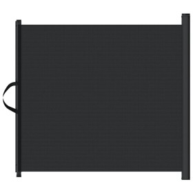 vidaXL Haustier-Barriere Ausziehbar Schwarz 102,5x125 cm