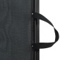vidaXL Haustier-Barriere Ausziehbar Schwarz 102,5x125 cm