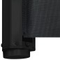 vidaXL Haustier-Barriere Ausziehbar Schwarz 102,5x125 cm