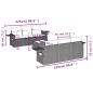 vidaXL 7-tlg. Garten-Sofagarnitur mit Kissen Hellgrau Poly Rattan vidaXL 7-tlg. Garten-Sofagarnitur mit Kissen Hellgrau Poly Rattan