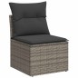 vidaXL 10-tlg. Garten-Sofagarnitur mit Kissen Hellgrau Poly Rattan vidaXL 10-tlg. Garten-Sofagarnitur mit Kissen Hellgrau Poly Rattan