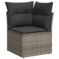 vidaXL 10-tlg. Garten-Sofagarnitur mit Kissen Hellgrau Poly Rattan vidaXL 10-tlg. Garten-Sofagarnitur mit Kissen Hellgrau Poly Rattan
