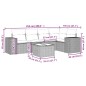 vidaXL 6-tlg. Garten-Sofagarnitur mit Kissen Hellgrau Poly Rattan vidaXL 6-tlg. Garten-Sofagarnitur mit Kissen Hellgrau Poly Rattan