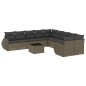 vidaXL 11-tlg. Garten-Sofagarnitur mit Kissen Hellgrau Poly Rattan vidaXL 11-tlg. Garten-Sofagarnitur mit Kissen Hellgrau Poly Rattan