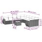 vidaXL 11-tlg. Garten-Sofagarnitur mit Kissen Hellgrau Poly Rattan vidaXL 11-tlg. Garten-Sofagarnitur mit Kissen Hellgrau Poly Rattan