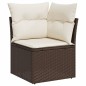 vidaXL 10-tlg. Garten-Sofagarnitur mit Kissen Braun Poly Rattan vidaXL 10-tlg. Garten-Sofagarnitur mit Kissen Braun Poly Rattan