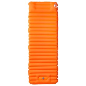 vidaXL Selbstaufblasende Isomatte mit Kissen Orange