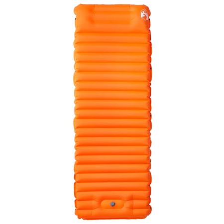 vidaXL Selbstaufblasende Isomatte mit Kissen Orange