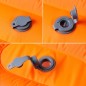 vidaXL Selbstaufblasende Isomatte mit Kissen Orange vidaXL Selbstaufblasende Isomatte mit Kissen Orange