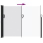 vidaXL Seitenmarkise Ausziehbar Weiß 170x300 cm vidaXL Seitenmarkise Ausziehbar Weiß 170x300 cm