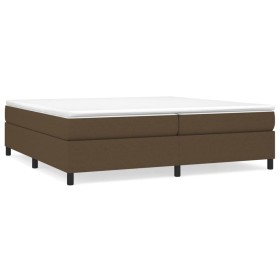 vidaXL Bettgestell ohne Matratze Dunkelbraun 200x200 cm Stoff