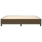 vidaXL Bettgestell ohne Matratze Dunkelbraun 200x200 cm Stoff vidaXL Bettgestell ohne Matratze Dunkelbraun 200x200 cm Stoff