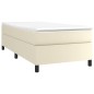 vidaXL Bettgestell Creme 90x200 cm Kunstleder vidaXL Bettgestell Creme 90x200 cm Kunstleder