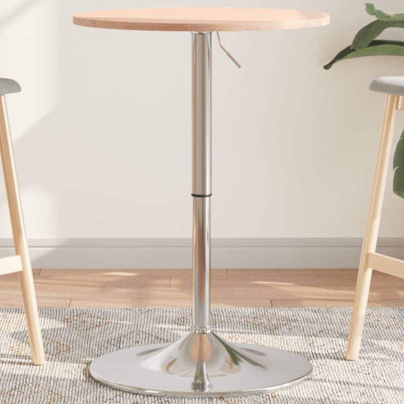 vidaXL Bartisch Ø50x89,5 cm Massivholz Buche vidaXL Bartisch Ø50x89,5 cm Massivholz Buche