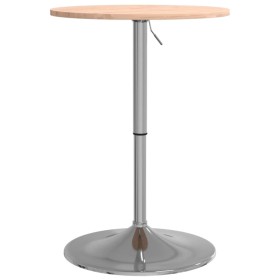 vidaXL Bartisch Ø50x89,5 cm Massivholz Buche