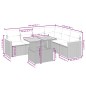 vidaXL 7-tlg. Garten-Sofagarnitur mit Kissen Beige Poly Rattan vidaXL 7-tlg. Garten-Sofagarnitur mit Kissen Beige Poly Rattan