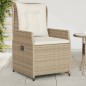 vidaXL Gartensessel 2 Stk. Verstellbar Beige Poly Rattan vidaXL Gartensessel 2 Stk. Verstellbar Beige Poly Rattan