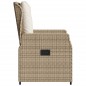 vidaXL Gartensessel 2 Stk. Verstellbar Beige Poly Rattan vidaXL Gartensessel 2 Stk. Verstellbar Beige Poly Rattan