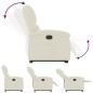 vidaXL Relaxsessel mit Aufstehhilfe Creme Samt vidaXL Relaxsessel mit Aufstehhilfe Creme Samt