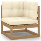 12-tlg. Garten-Lounge-Set Kissen Honigbraun Kiefer Massivholz 12-tlg. Garten-Lounge-Set Kissen Honigbraun Kiefer Massivholz