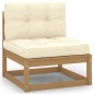 12-tlg. Garten-Lounge-Set Kissen Honigbraun Kiefer Massivholz 12-tlg. Garten-Lounge-Set Kissen Honigbraun Kiefer Massivholz