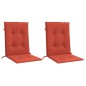 vidaXL Niedriglehner-Auflagen 2 Stk. Melange Rot 100x50x4 cm Stoff vidaXL Niedriglehner-Auflagen 2 Stk. Melange Rot 100x50x4 cm Stoff