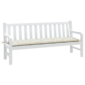 vidaXL Gartenbank-Auflage Melange Creme 180x50x7 cm Stoff