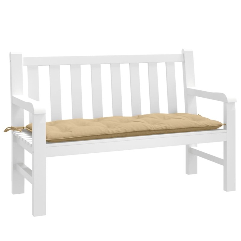 vidaXL Gartenbank-Auflage Melange Beige 120x50x7 cm Stoff vidaXL Gartenbank-Auflage Melange Beige 120x50x7 cm Stoff